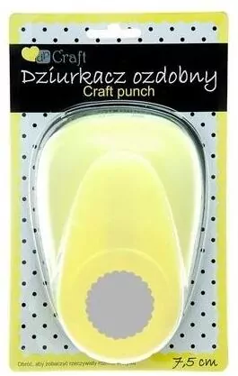 Dziurkacz ozdobny 7,5cm kółko z falbanką - tantis.pl