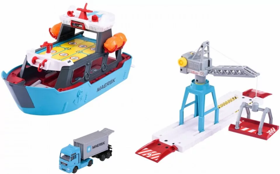 Majorette Maersk zestaw stacja portowa - tantis.pl