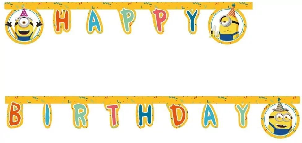 Banner Minions 2 The Rise of Gru - Happy Birthday - tantis.pl