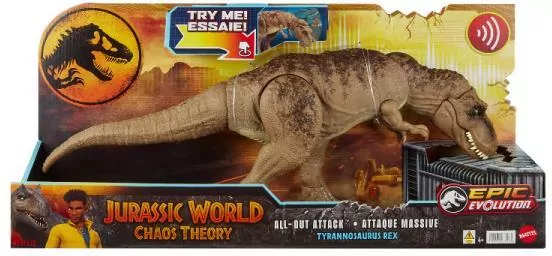 Jurassic World Tyranosaurus Rex. T-Rex Totalny atak - tantis.pl