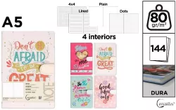 Notatnik A5/144K magnes MIX