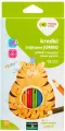 Kredki drewniane jumbo 12 kol + temperówka - tantis.pl