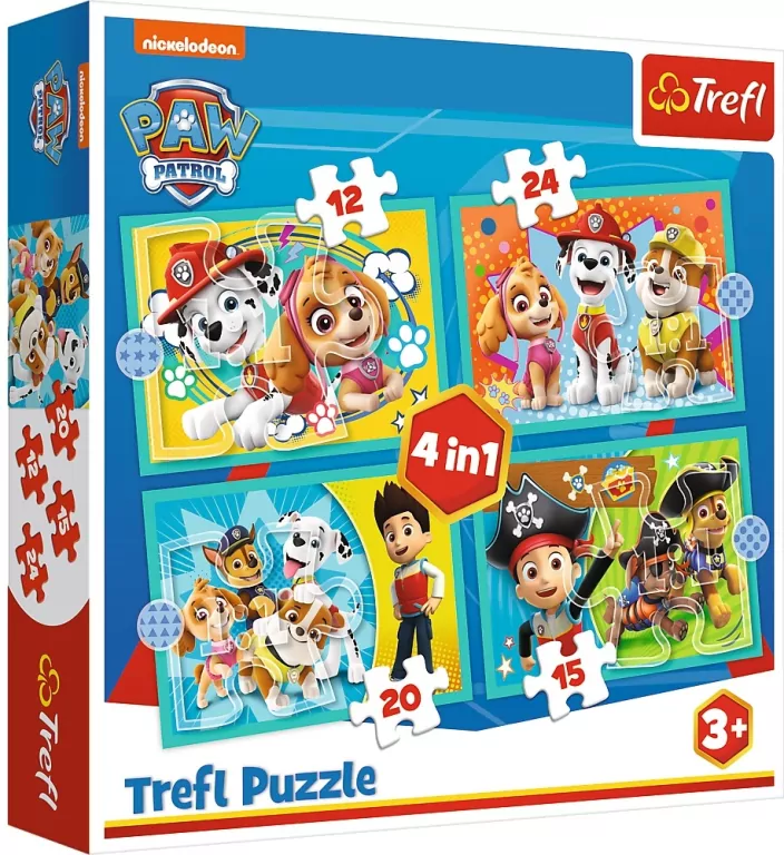 Trefl. Puzzle 4w1. Psi Patrol - tantis.pl