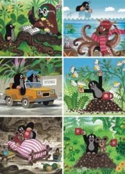 Puzzle 60 Krecik uzdrowił myszkę MIX x6 DINO