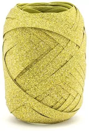 Wstążka plastikowa 5mm/10m złoty - tantis.pl