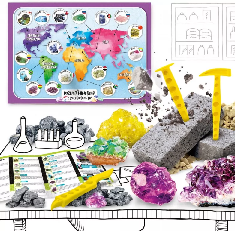 Poznaj minerały z całego świata. Mały Geniusz - tantis.pl