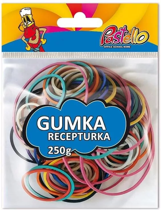 Gumki recepturki 250g mix kolorów - tantis.pl