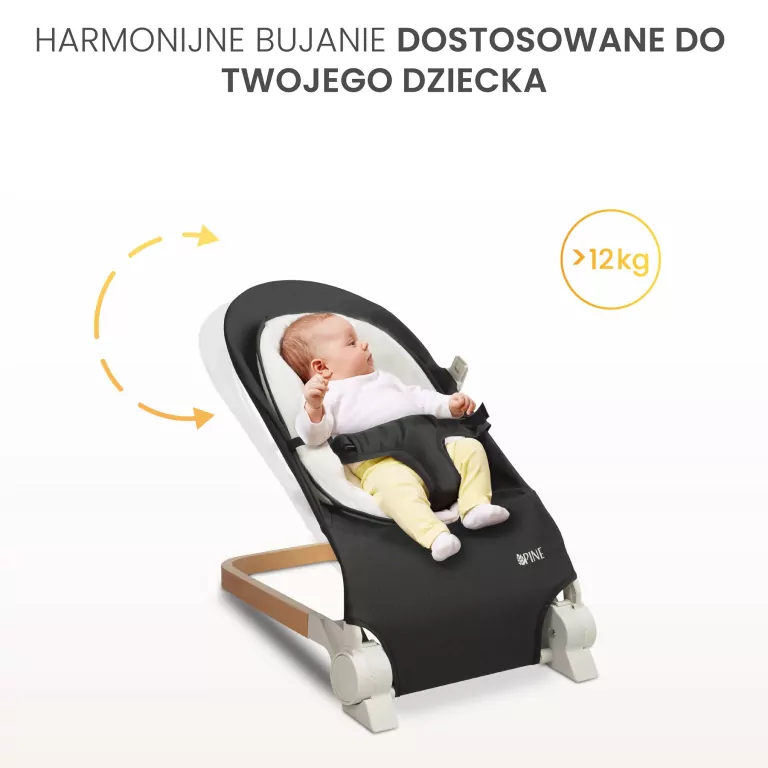 Caratero Leżaczek Pine black - tantis.pl