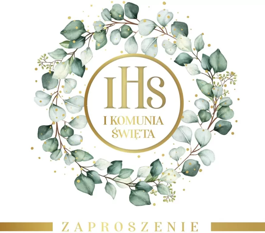 Zaproszenie. Komunia - tantis.pl