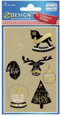 Naklejki bożonarodzeniowe Z Design - Życzenia świąteczne (52291) - tantis.pl