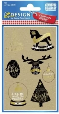 Naklejki bożonarodzeniowe Z Design - Życzenia świąteczne (52291)