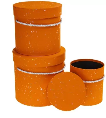 Pudełko Flower Box pomarańczowy ROZETTE