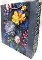 Torebka ozdobna, matowa 35x37x12cm Ciemne, kwiaty - tantis.pl