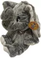 Maskotka pluszowa Słoń szary siedzący z kokardą 30cm 4186 - tantis.pl