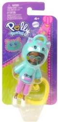 Mattel. Figurka Polly Pocket, zawieszka. Kotek