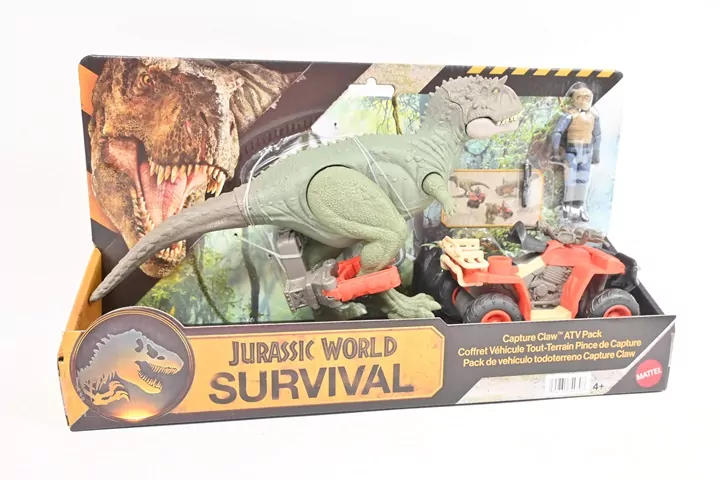 Jurassic World Dinozaur i pojazd terenowy - tantis.pl
