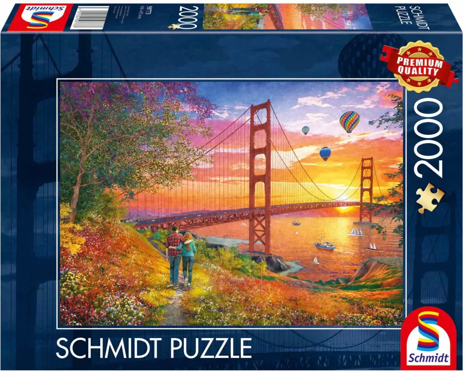 Puzzle 2000 PQ Spacer w pobliżu mostu Golden Gate San Francisco 112748 - tantis.pl