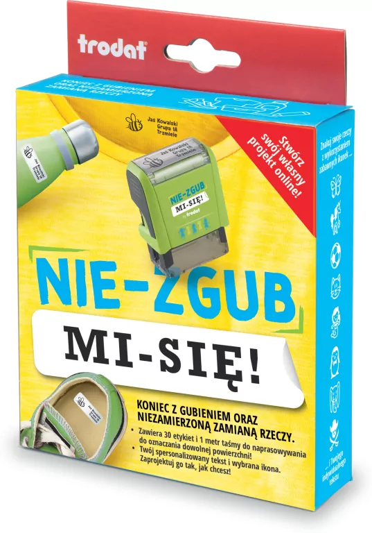 Pieczątka nie-zgub mi-się - tantis.pl