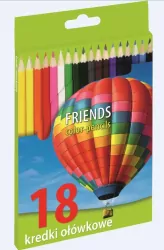Kredki ołówkowe, 18 kolorów