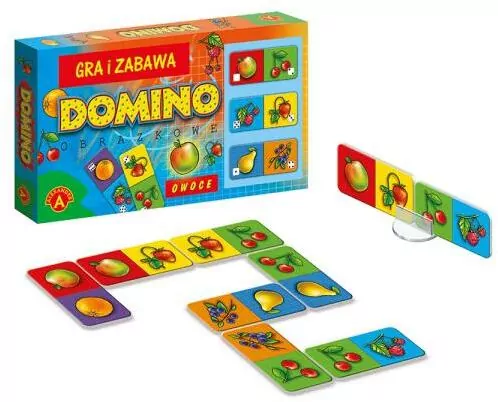 Domino obrazkowe. Owoce - tantis.pl