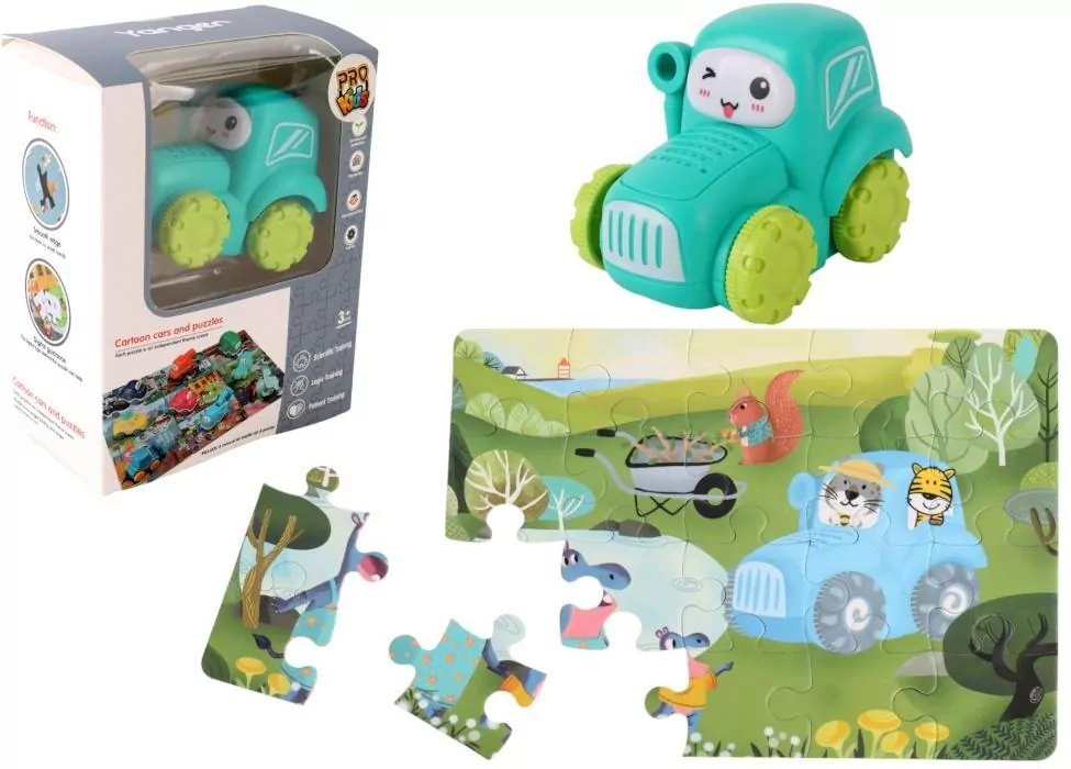 Auto puzzle Przygoda drogowa traktor - tantis.pl