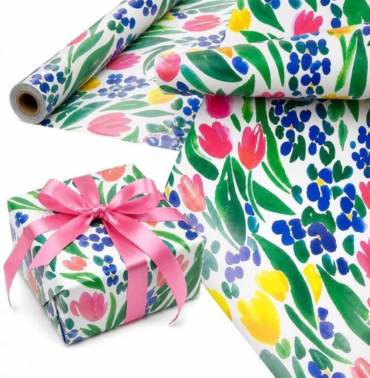 Papier ozdobny Tulipany Wiosenne X-Strong 35cmx20m - tantis.pl
