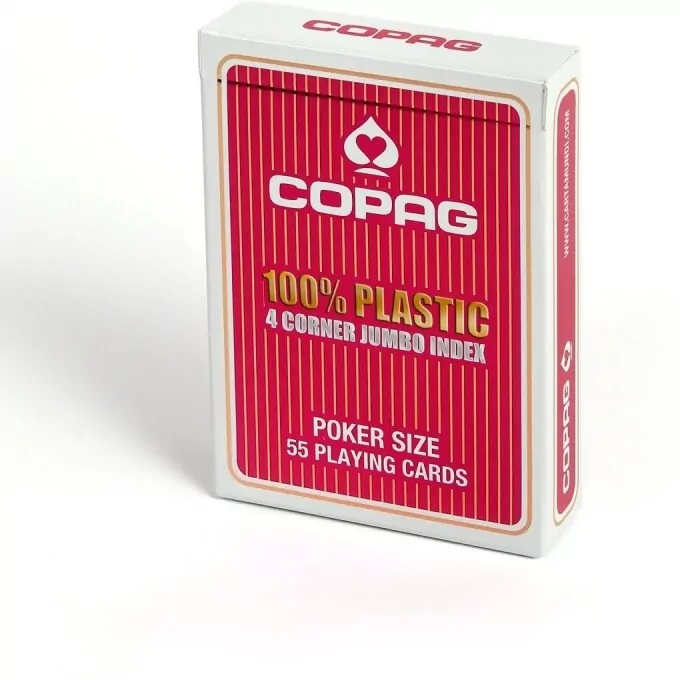 Karty do gry Copag 100% plastic 4 corner jumbo index - tantis.pl
