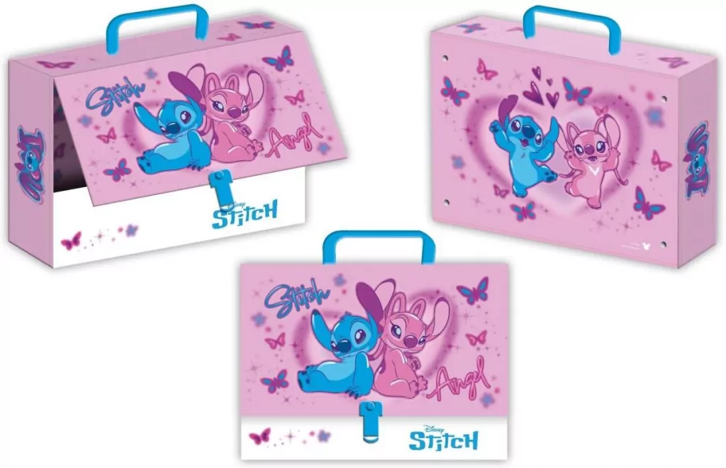 Teczka z rączką Stitch Pink - tantis.pl