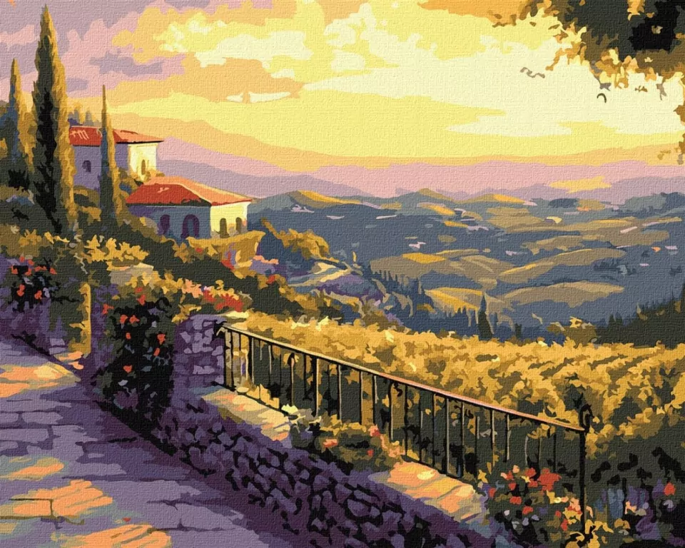 Malowanie po numerach - Włoski wieczór 40x50cm - tantis.pl