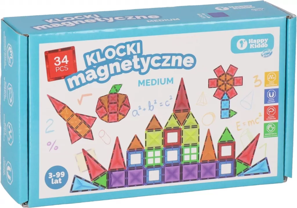 Klocki magntyczne 34el - tantis.pl