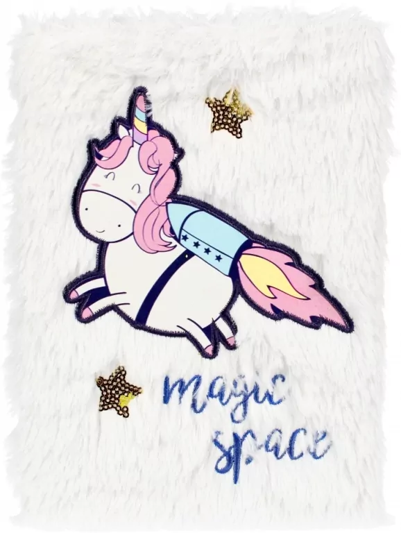 Notes pluszowy A5 Unicorn Space - tantis.pl