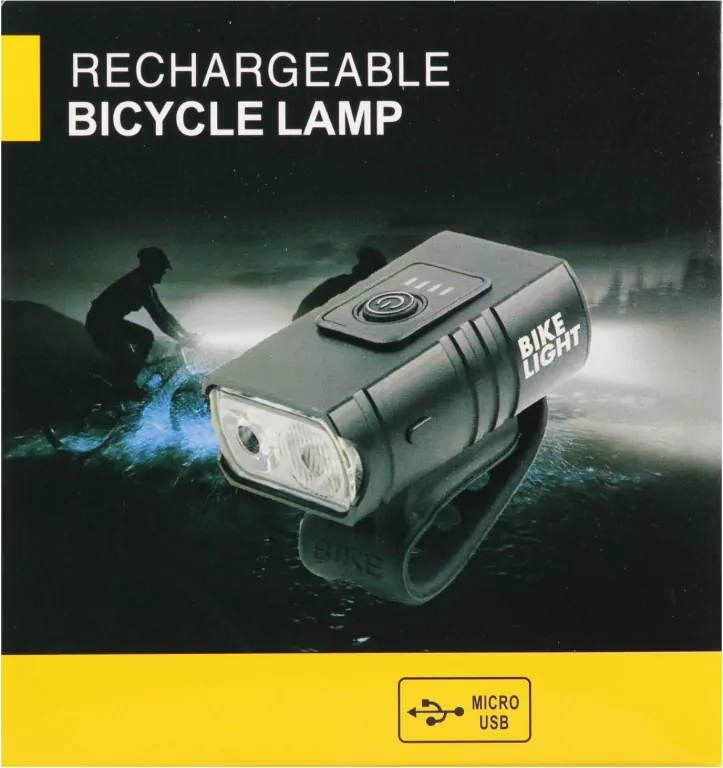 LAMPA ROWEROWA LAD USB TYL/PRZOD 5X10X5 MC WB100 - tantis.pl