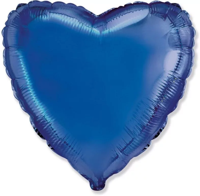 Balon foliowy 46cm Serce niebieski - tantis.pl