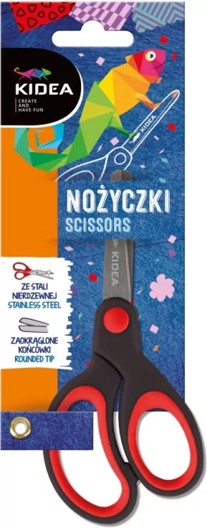 Nożyczki ergonomiczne A mix KIDEA - tantis.pl