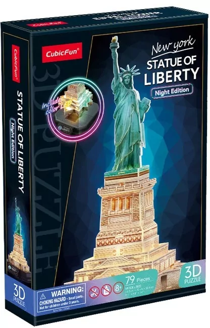 Cubic Fun. Puzzle 3D. Statua Wolności LED - tantis.pl