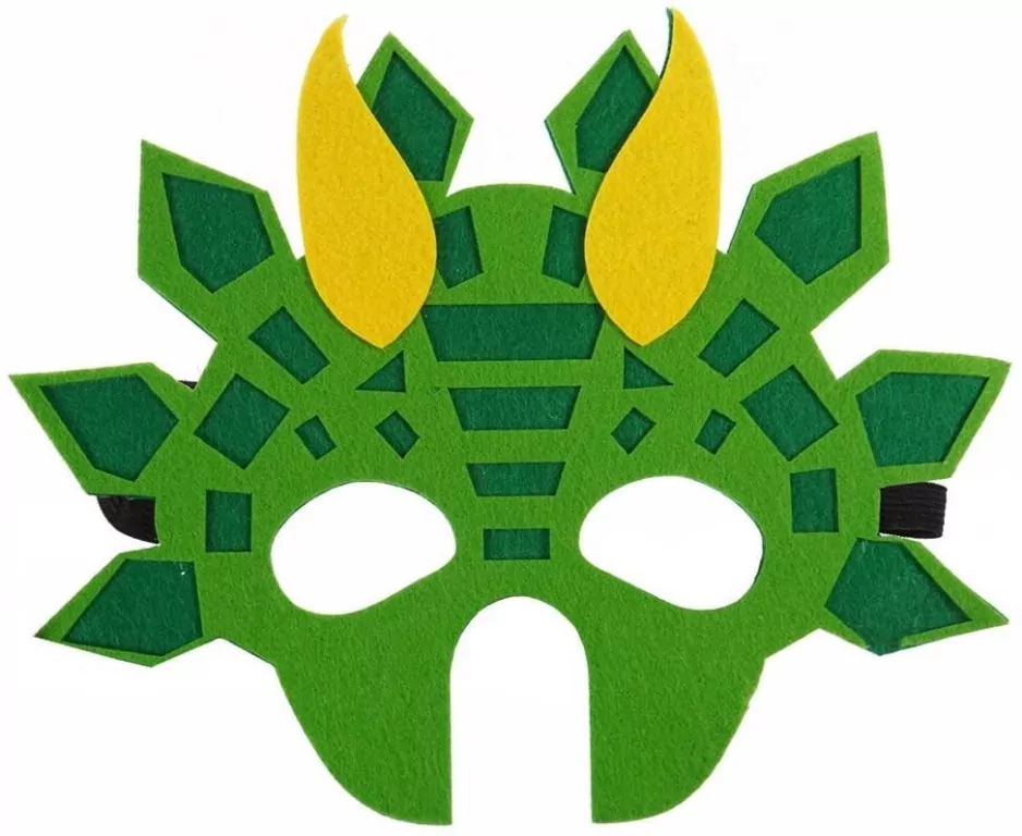 Maska filcowa zwierzątka - dinozaur - tantis.pl