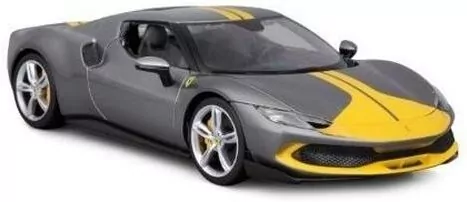 Ferrari 296 GTB Assetto Grey/Yellow - tantis.pl