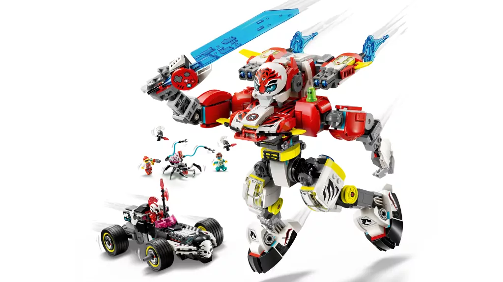 LEGO® Tygrysi mech Coopera i hot rod Zero 71497 - tantis.pl