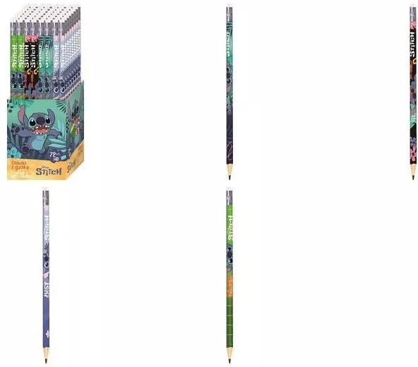 Ołówki z gumką HB Stitch tuba (72szt) - tantis.pl