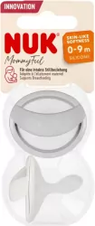 NUK. Mommy Ful. Smoczki 0-9 miesięcy. Szary
