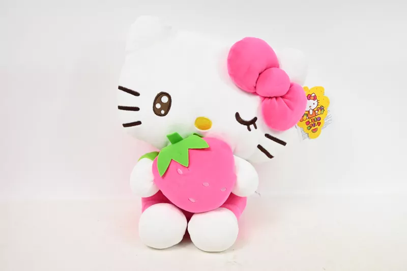 Hello Kitty Macedonia - plusz Truskawka 32cm - tantis.pl