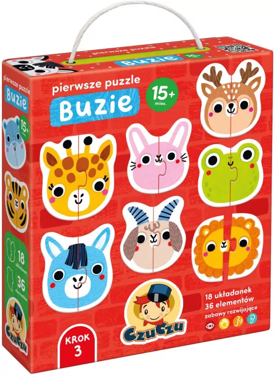 CzuCzu Pierwsze puzzle Buzie dla dzieci 15m+ - tantis.pl