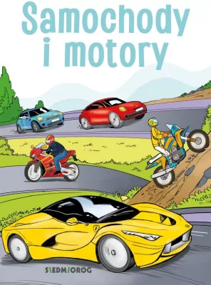 Samochody i motory - kolorowanka edukacyjna