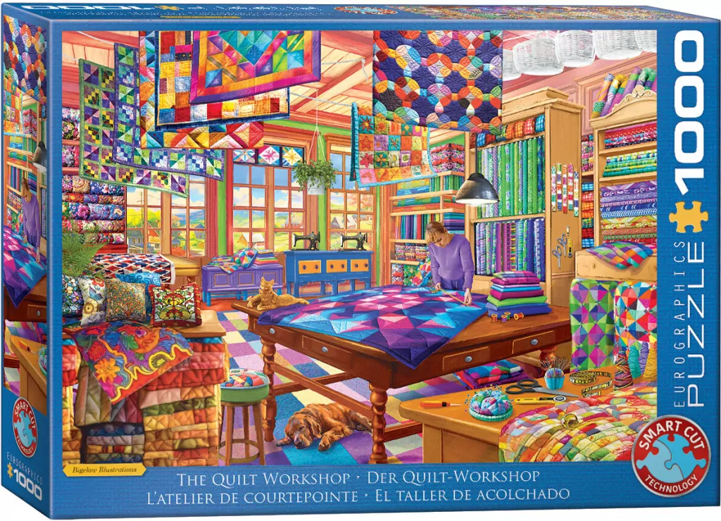 Puzzle 1000 The Quilt Workshop - tantis.pl