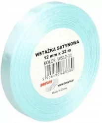Wstążka satynowa. Błękitna 12mmx32m
