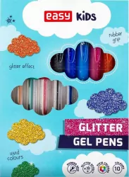 Żelopis brokatowy 10 kolorów