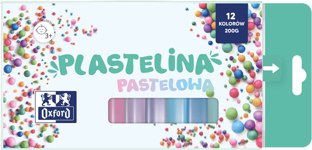 Plastelina pastelowa 12 kolorów - tantis.pl