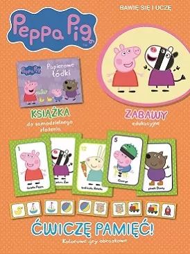 Świnka Peppa. Ćwiczę Pamięć! Bawię się i uczę. - tantis.pl