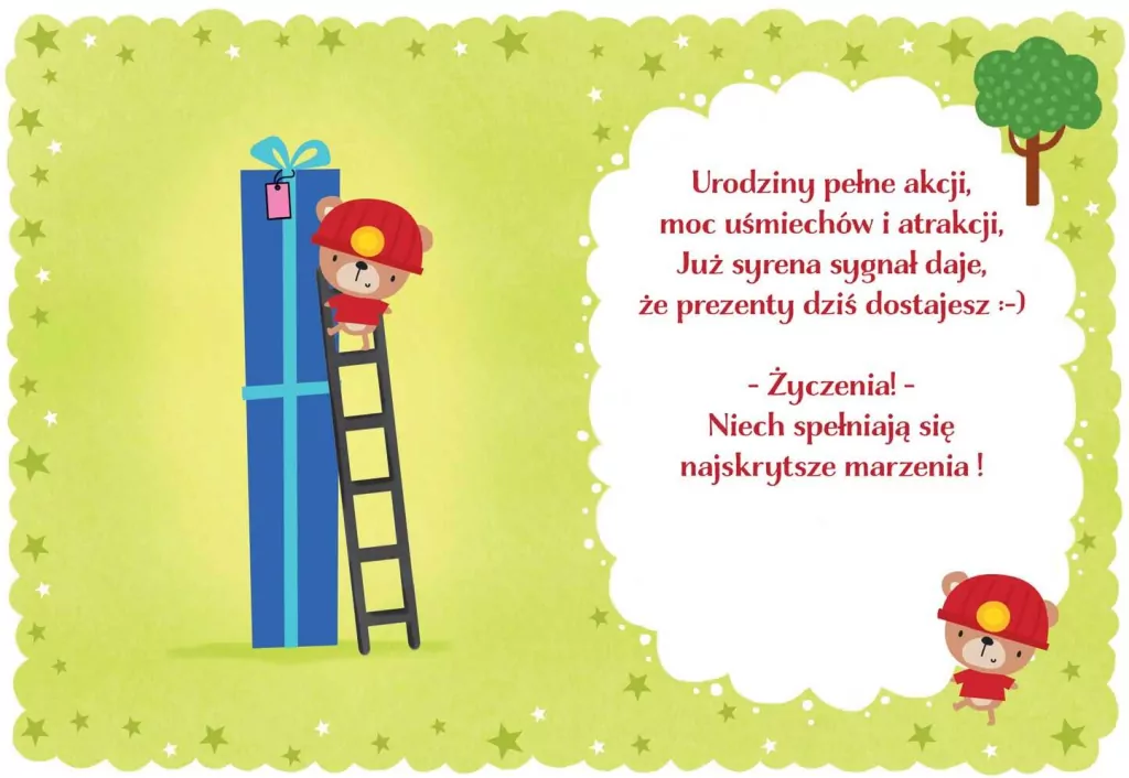 Karnet B6 Urodziny 4 - Straż Pożarna - tantis.pl