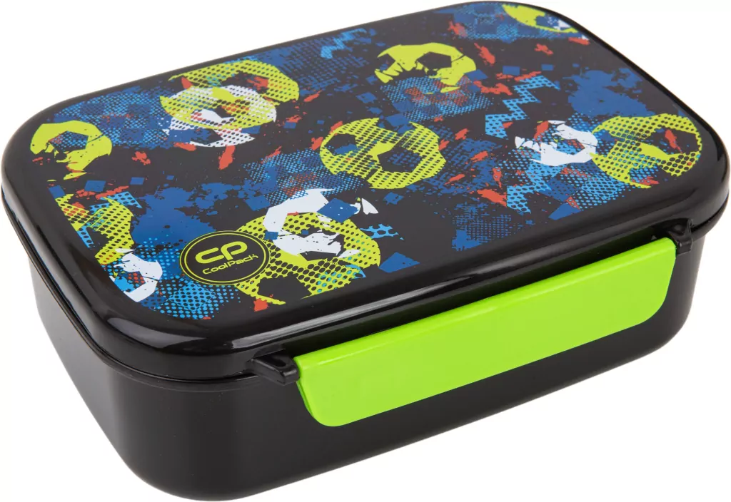 Śniadaniówka z przegródką Coolpack Foodyx Football blue - tantis.pl